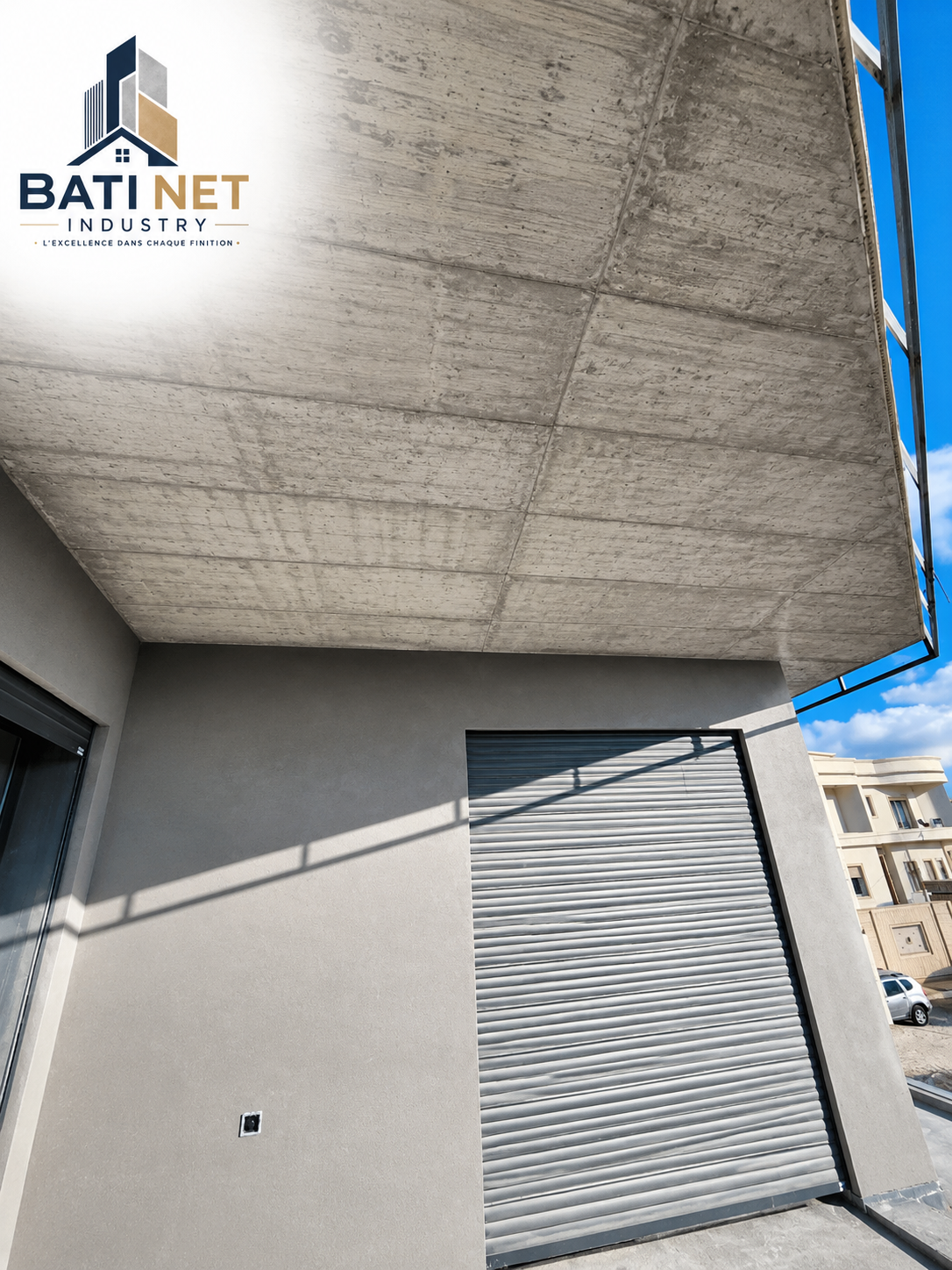 Détail plafond extérieur BATI NET INDUSTRY
